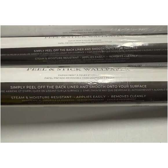 Tempaper Geo Composition Peel & Stick Wallpaper Neutral Abstract Design 3Pk - Picture 5 of 8